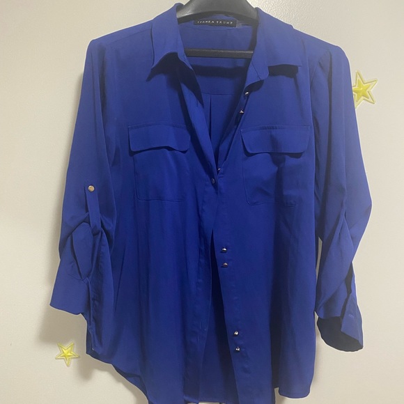 Ivanka Trump blue long sleeve - Picture 4 of 4